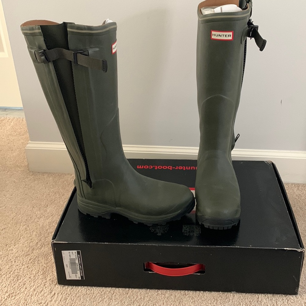 Hunter Balmoral Lady Leather Lined Rain Boots